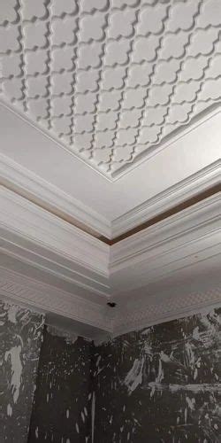 White Pop Cornice Mouldings Type Of Cornices Textured At Rs Piece