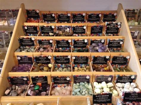 A Section Of Our Gemstone Display In The Shop 100 Natural