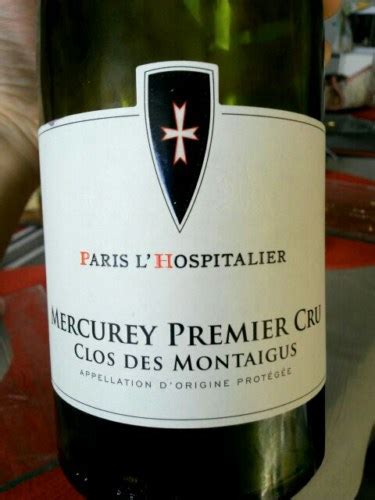 Paris L Hospitalier Mercurey Premier Cru Clos Des Montaigus Vivino US