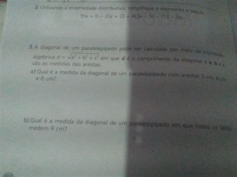 Utilizando A Propriedade Distributiva Simplifique A Expressão A Seguir