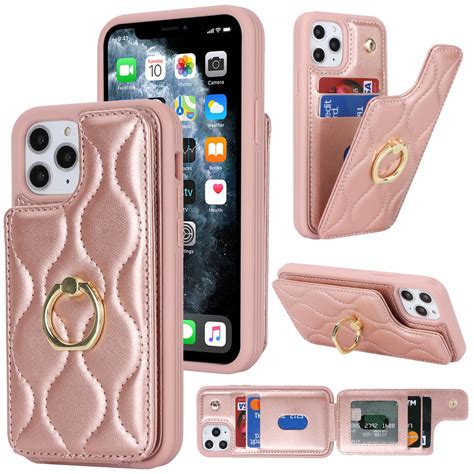 Lipvina For IPhone 13 Pro Max 12 Pro Max Case With Card Holder Credit