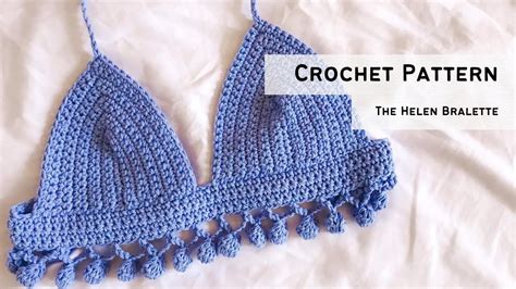 Crochet Bobble Bralette The Helen Crochet Bralette Tutorial Youtube