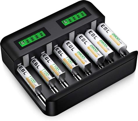 Ebl Battery Charger For Aaaaacd Rechargeable Battery With 12v Nimh Rechargeable