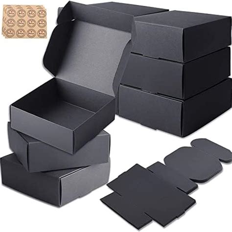 Kurtzy Cardboard Gift Boxes Black Pack Of 20 Boxes 19 X 11 X 4 5 Cm