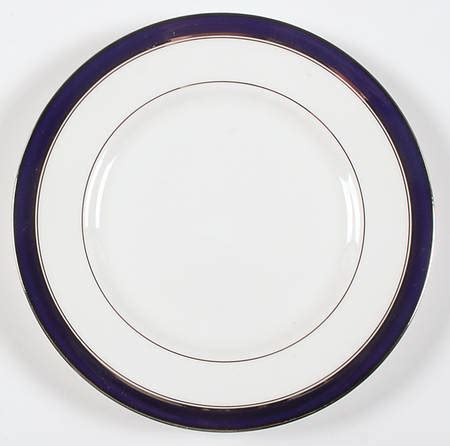 Howard Cobalt Blue Platinum Trim Salad Plate By Royal Worcester