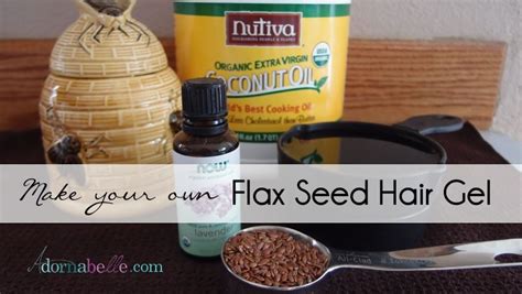 Diy How To Make Flax Seed Hair Gel Adornabelle Flax Seed Hair Gel