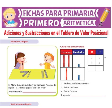 Tablero Posicional Tabla De Valor Posicional Ejemplos Numeros Valor Posicional Ficha Primaria