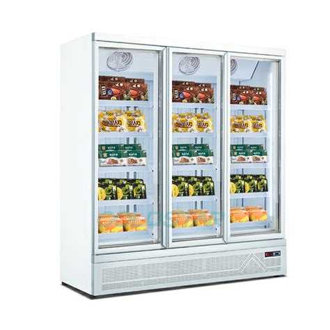 Auto Defrost 3 Doors Vertical Display Freezer Sale China Display