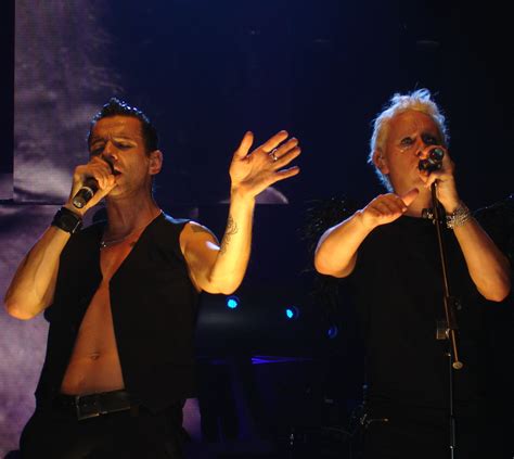 Dave Gahan Martin Gore Of Depeche Mode During Touring The Angel