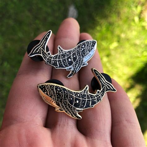 Great White Shark Enamel Pin Quality Soft Enamel Pin Pin Etsy