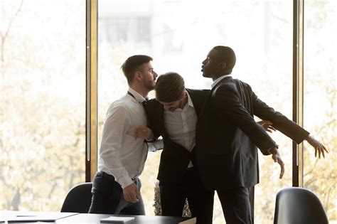 Premium Photo Male Employee Set Apart Mad Aggressive Diverse