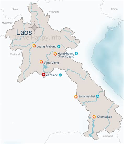 Laos Map