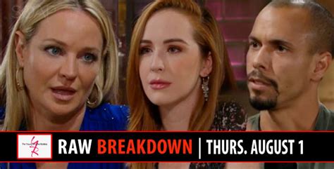 The Young And The Restless Spoilers Raw Breakdown Thursday August 1