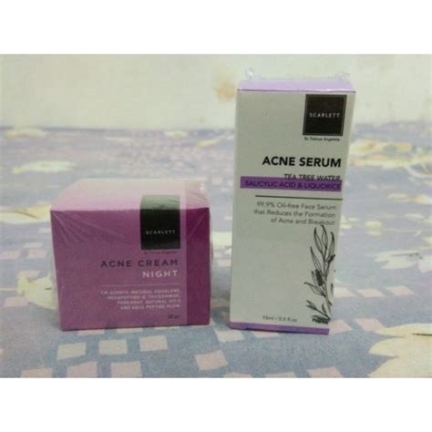 Jual Scarlett Acne Serum Scarlett Acne Cream Night Shopee Indonesia