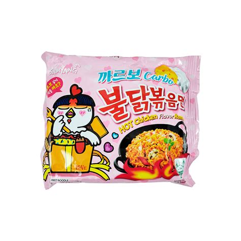 Lamen Coreano Hot Chicken Ramen Carbonara Kit Un Bonsai Mercearia