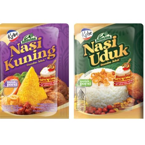 Jual Kobe Bumbu Nasi Uduk Bumbu Aduk Nasi Kuning 15gr Shopee Indonesia