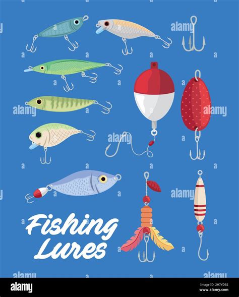 Collection Of Lures Stock Vector Images Alamy