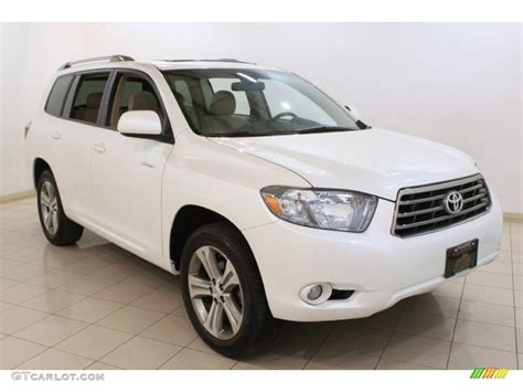 Blizzard White Pearl Toyota Highlander Sport Wd Photo