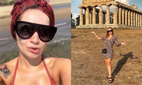 Ewelina Lisowska w bikini pręży figurę na wakacjach we Włoszech Fani coś zauważyli