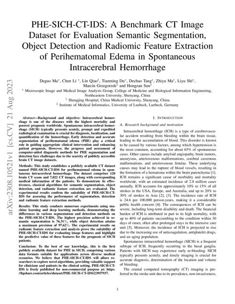 Phe Sich Ct Ids A Benchmark Ct Image Dataset For Evaluation Semantic