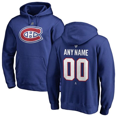 Men's Montreal Canadiens Fanatics Branded Royal NHL Personalized Team ...