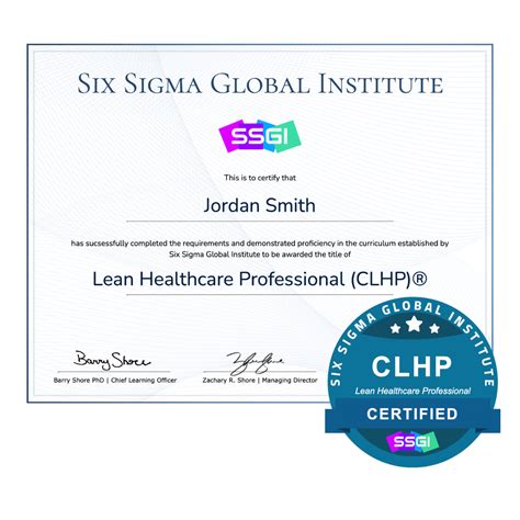 Certified Lean Healthcare Professional Clhp Training And Certification