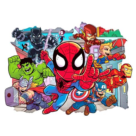 Super Hero Adventures Wall Decal Wall Sticker Marvel Etsy