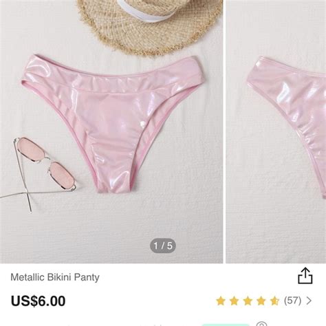 Pink Metallic Bikini Bottoms I Am Not Selling This Depop