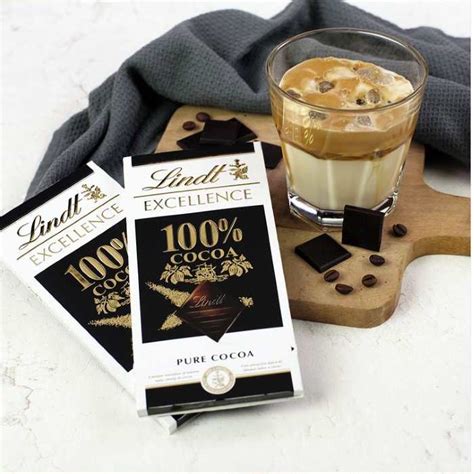 Lindt Excellence 100 Cocoa Dark Chocolate Bar 50g Chocolounge