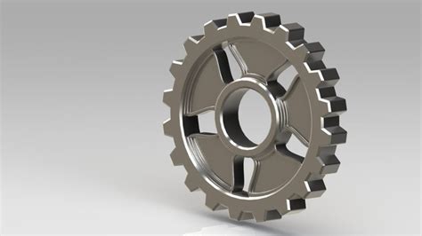 Cog Stl Step Iges Solidworks 3d Cad Model Grabcad