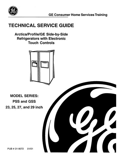 Ge Refrigerator Technical Service Manual Manualzz