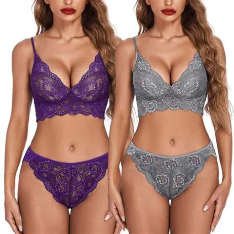 Buy Arnoni Women Babydoll Nightwear Lace Bra Panty Lingerie Set Women Babydoll Night Dress
