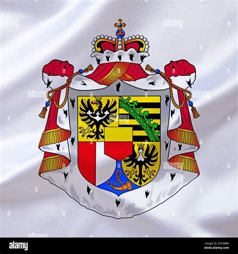 Das Wappen Von Dem F Rstentum Liechtenstein Europa Eu Stock Photo Alamy