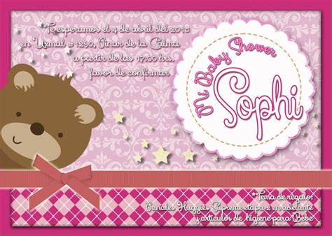 Baby Shower Teddy Bear Invitaciones Personalizadas Las Creamos A