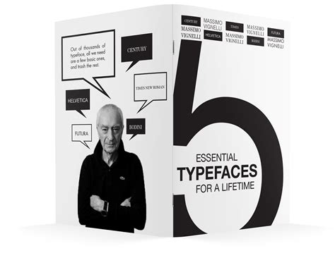 Massimo Vignelli 5 Essential Typeface Zine Book Behance