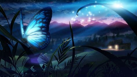 Hintergrundbilder Illustration Anime Schmetterling Bildschirmfoto