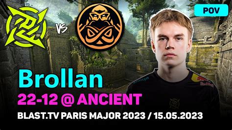 Csgo Pov Nip Brollan Vs Ence Ancient Blast Tv Paris Major