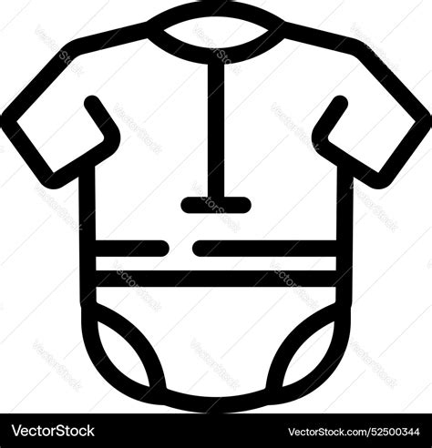 Baby Grow Bodysuit Icon Representing Newborn Vector Image