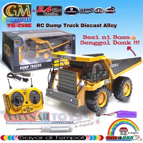 Jual RC Dump Truck 2 4GHz Mobil Truk Remote Control Alloy 9CH Auto Demo