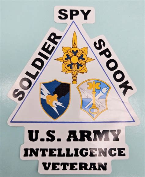 Army Intelligence Veteran Decal Sticker Spook Spies Etsy