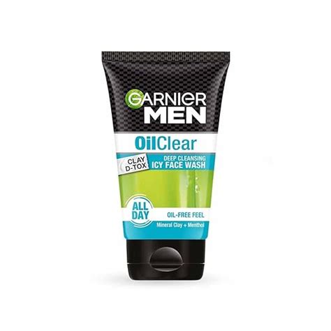 Garnier Men Face Wash Balances Oil Level In Skin OilClear Clay D Tox