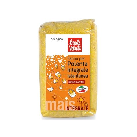 Farina Di Polenta Istantanea A Grani Interi Senza Glutine 500g