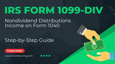 IRS Form 1099 DIV How To Report Nondividend Distributions YouTube