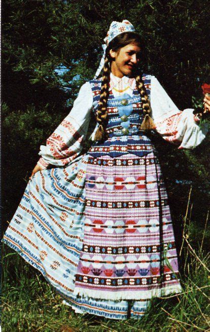 Costume Of The Vilnius Region Lithuania Lithuanian Clothing