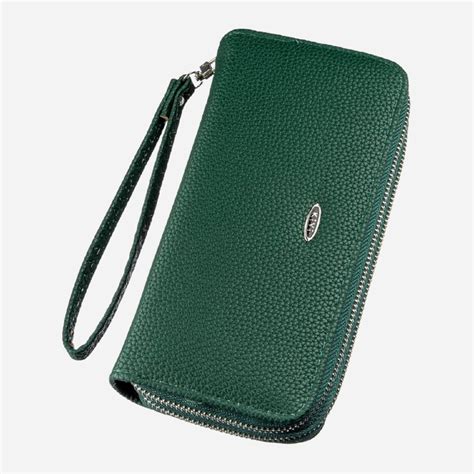 Кошелек женский из зернистой экокожи Kivi 19043 Зеленый – в интернет ...