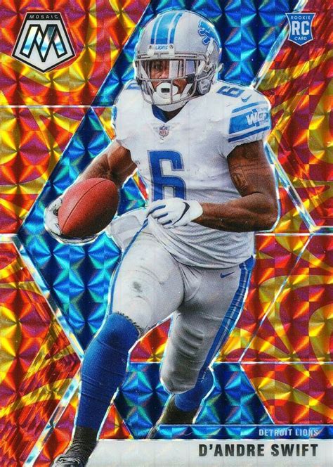 D Andre Swift Mosaic Reactive Gold Price Guide Sports Card