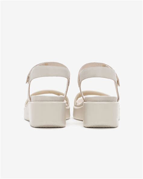 Ecco Flowt Lx Wedge W Sandals Kadın Bej Sandalet 27330359113