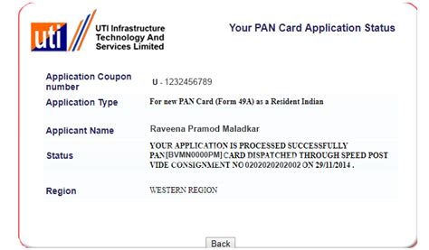 How To Track Pan Card Application Status Uti Nsdl Pan Afleo