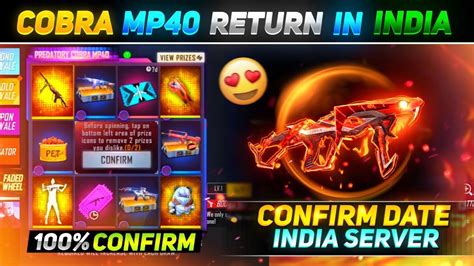 Free Fire Cobra Mp Return Confirm Date Cobra Mp Return Kab Aayega