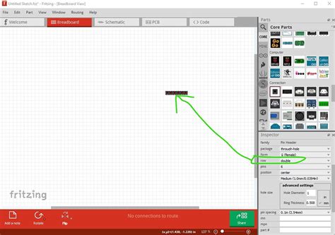 Breadboard Icon Vs Component Image Beginners Fritzing Forum